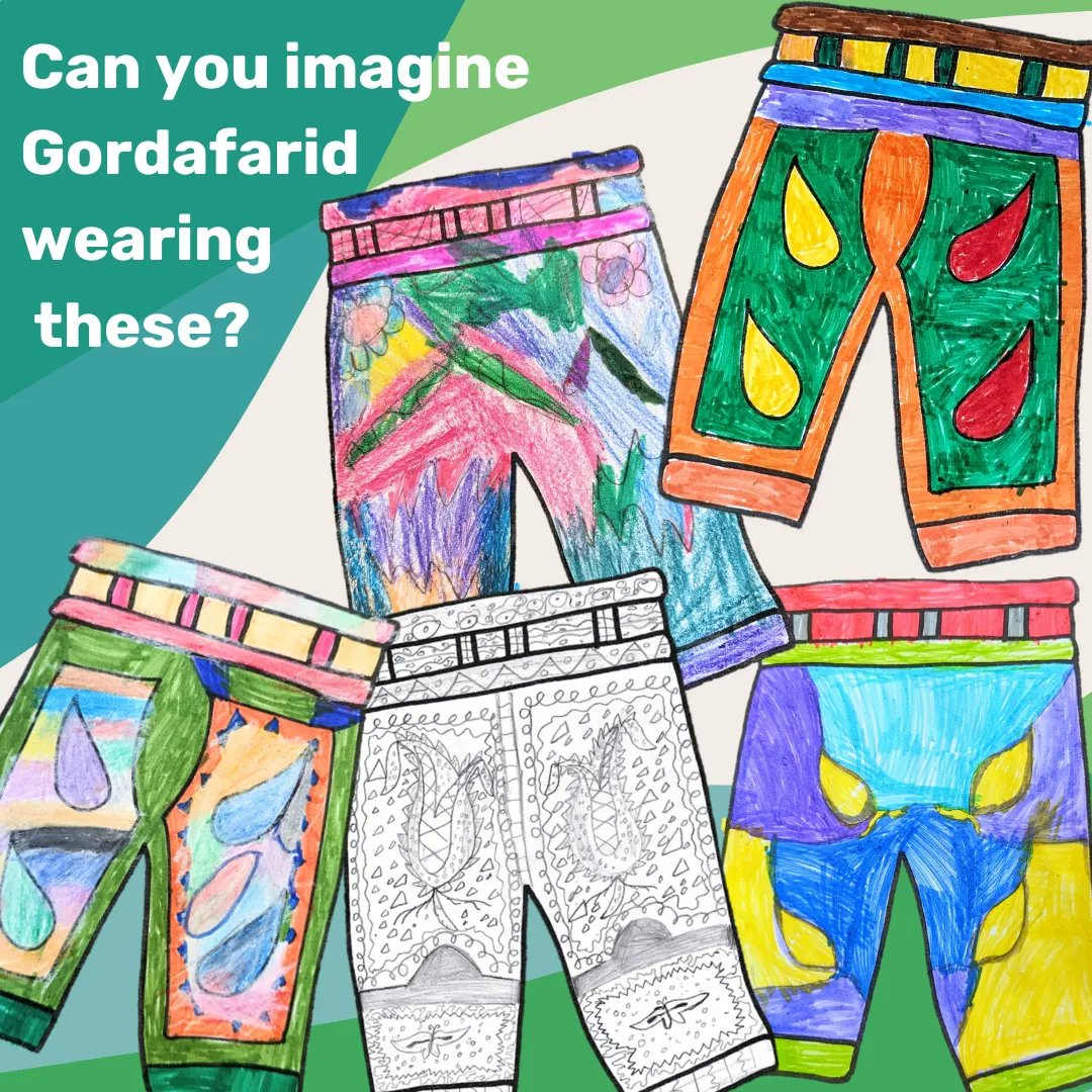 haidehandnejad's tweet photo. Can you imagine Haideh's character, Gordafarid, wearing any of these trousers our workshop participants drew and coloured?
You would certainly be able to spot her on the battlefield!
More information about our next workshop coming soon...
#hnproject #haidehandnejad https://t.co/Xg6dnEgkk5
