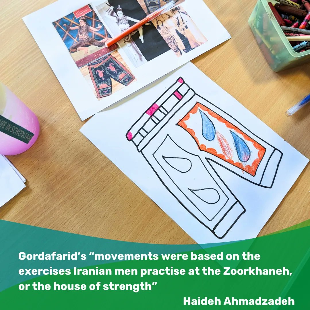haidehandnejad's tweet photo. Can you imagine Haideh's character, Gordafarid, wearing any of these trousers our workshop participants drew and coloured?
You would certainly be able to spot her on the battlefield!
More information about our next workshop coming soon...
#hnproject #haidehandnejad https://t.co/Xg6dnEgkk5