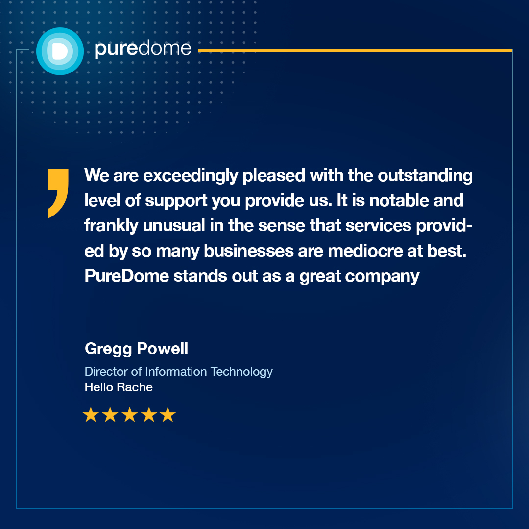 Transforming Challenges into Success Stories 🚀 Our exceptional customer support sets us apart! Hear it firsthand from our satisfied client, Gregg Powell- Director of Information Technology at <a href="/HelloRacheHVA/">Hello Rache</a>
