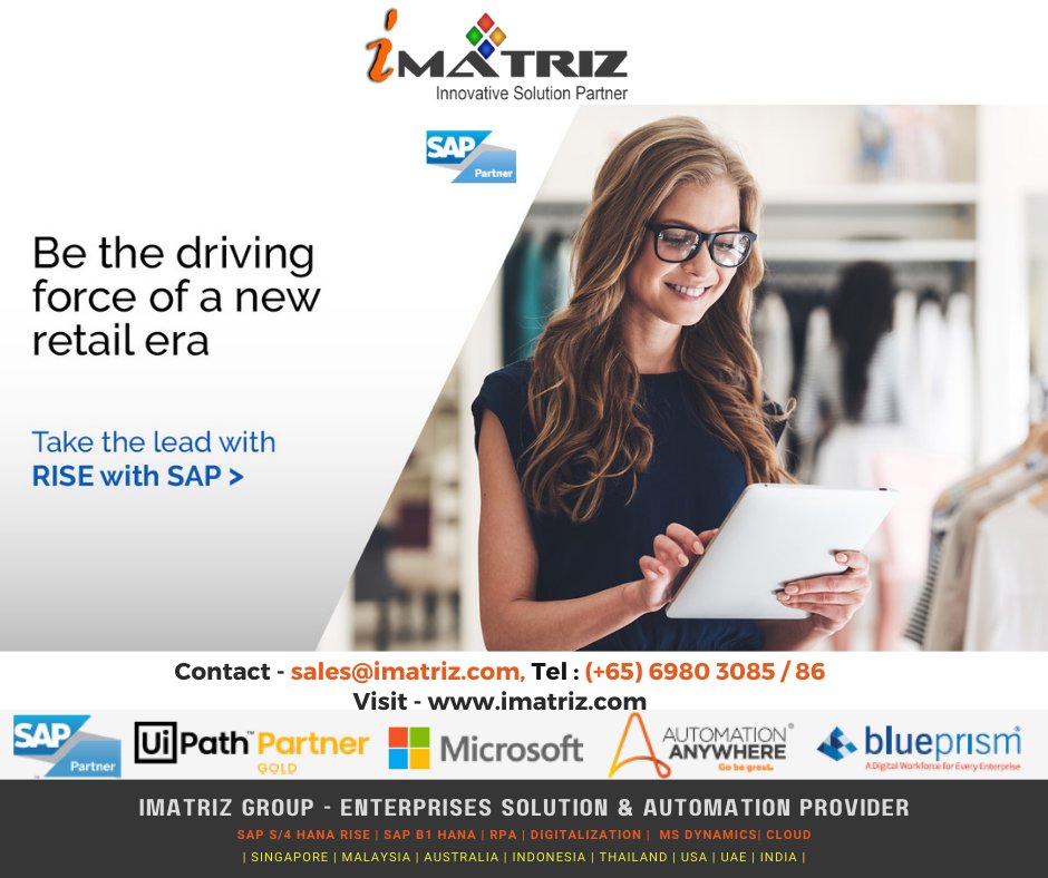 iMatriz's tweet photo. SAP RISE, SAP S/4 HANA, SAP B1H, SAP Public and Private cloud
#SAPRISE #SAPHANA #RISE #SAPS4HANA #SAPRESELLER #SAPPARTNER #SAPVAR #XRP #SAPLICENSE #SAPSERVICES #iMATRIZ E- sales@imatriz.com, https://t.co/vTmcsEjb9t
https://t.co/FrDwBFRYN6
SAP Partner : https://t.co/FhOv1WsK6u https://t.co/7AsOJ6QUtQ
