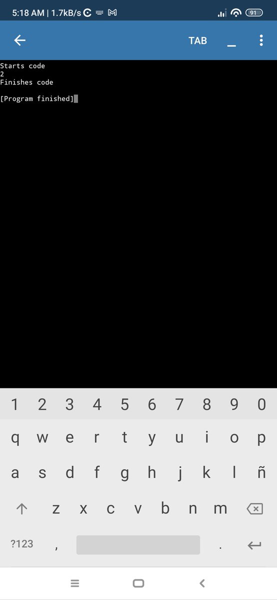 engineer755's tweet image. #Python And the answer in #Pydroid3 #App is......