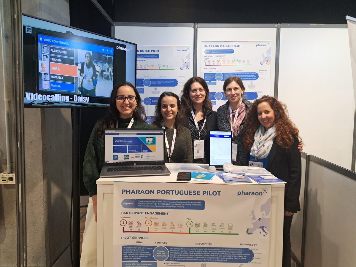 📣Pharaon solutions and results were presented at @AgeingFit | Lille, 🇫🇷 Our partners @AGE_PlatformEU, @UNI_FIRENZE, @caritascoimbra and #MindsandSparks showcased Pharaon with pilot posters, videos and dedicated sessions. 📖Learn more: bit.ly/3TzD3Wj #AgeingFit2024