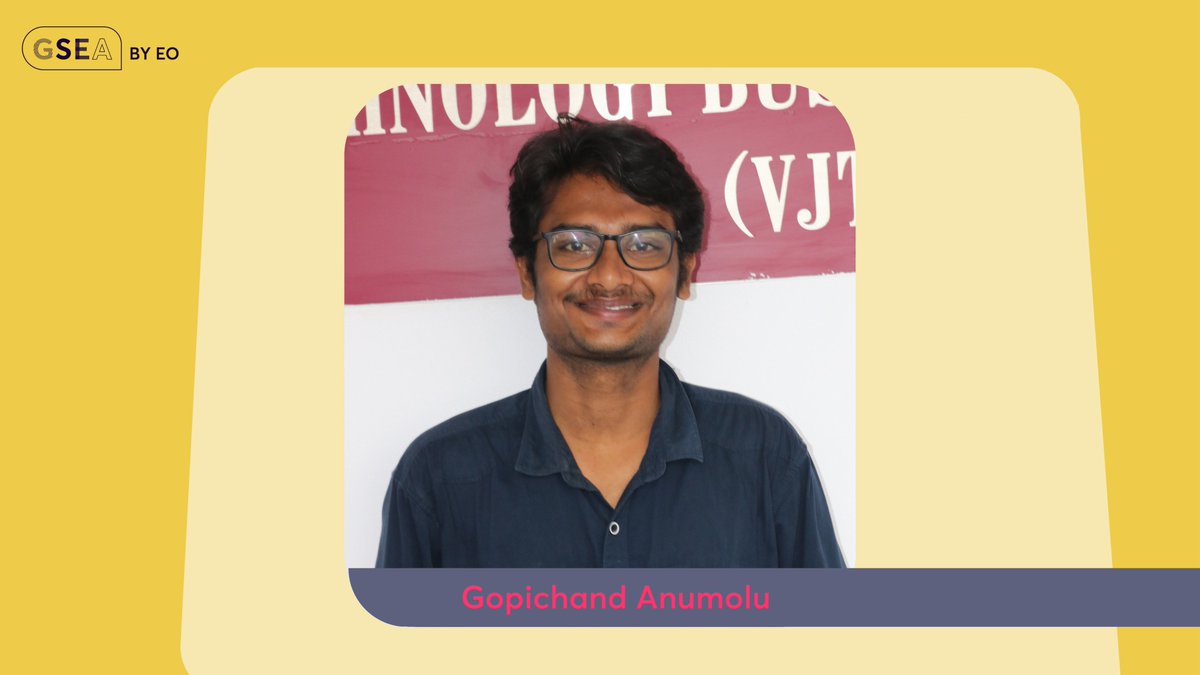 Congratulations to Gopichand Anumolu, the winner of the EO Navi Mumbai and the brains behind ATLAST.🏍️ Atlast Motor Corporation is revolutionizing the automotive and energy industry with its hydrogen fuel-cell technology. Gopichand is now ready for the India Finals.⚡ #EO #GSEA