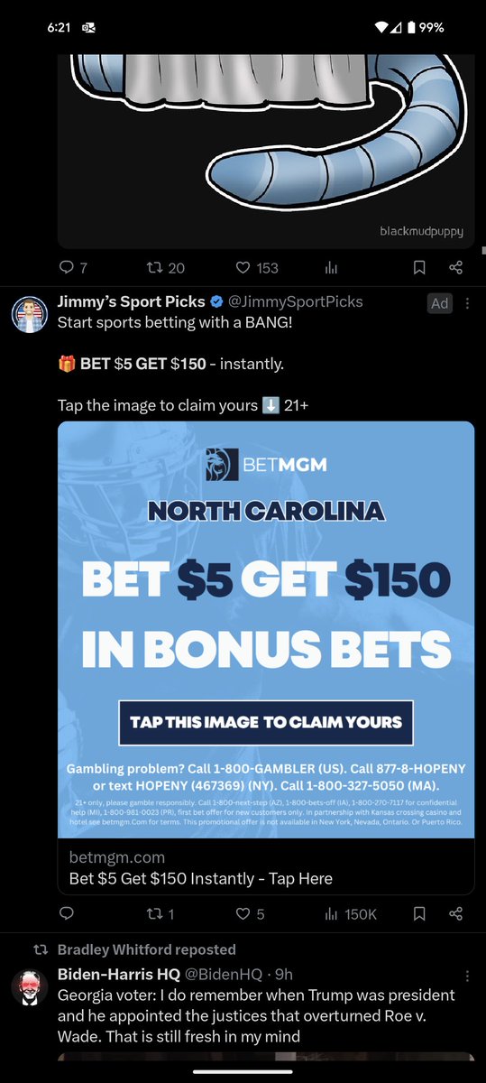 Formerly_Dwayne's tweet photo. This is so fucking annoying .... And the billboards and the radio ads, and the ads on @CanesOnBally  everywhere. I feel bad for anyone actually fighting a gambling addiction they have no fuckin chance with you guys https://t.co/NhdwY3XKk0