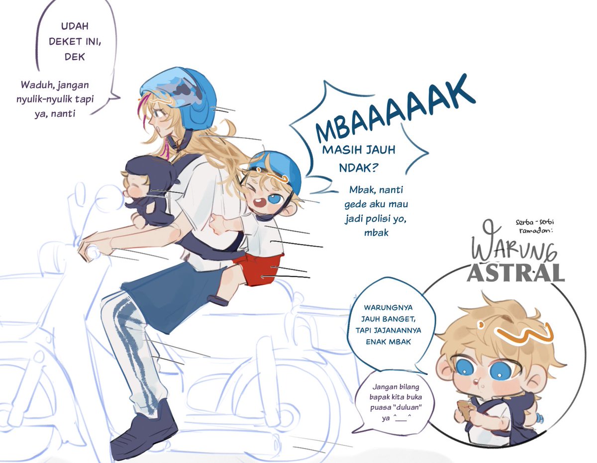 boxedlamb's tweet photo. Day 3 puasa; adek geppie dan mbak serval (dan lynx bayi) lagi hunting takjil…..jam satu siang 😅🙏

#HonkaiStarRail https://t.co/uf5SVtlUoI