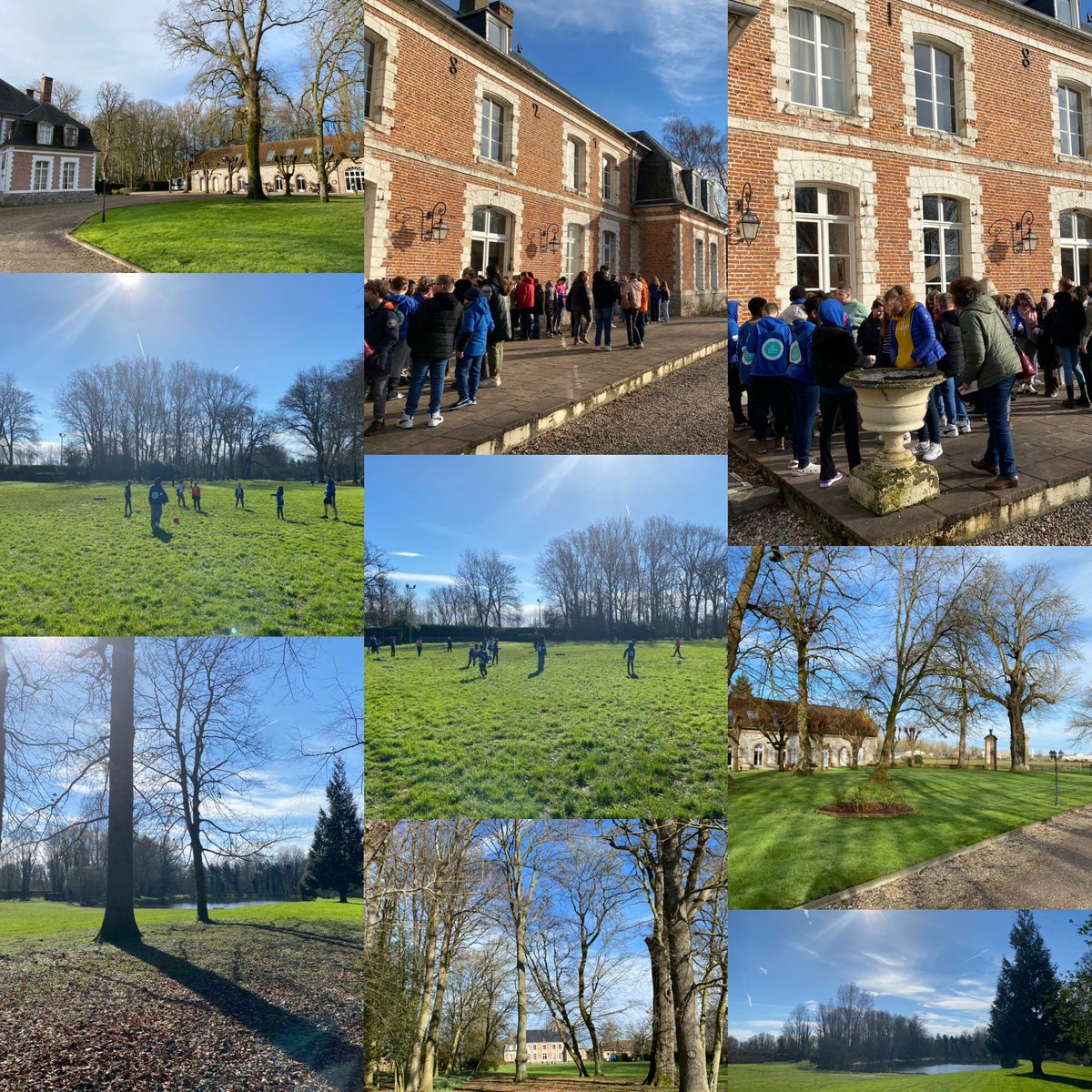 Meeting children from the local French school, playing cricket and dodgeball and enjoying our beautiful surroundings.