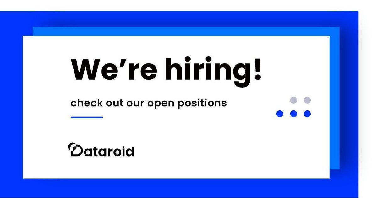 We're growing our team! 🚀 The award-winning digital analytics and customer engagement platform, Dataroid has new job openings. 🌟 Become a part of our exciting journey by applying today! Check out the link 👉🏻 dataroid.com/careers/ #Dataroid #Hiring #JobOpportunity #Career