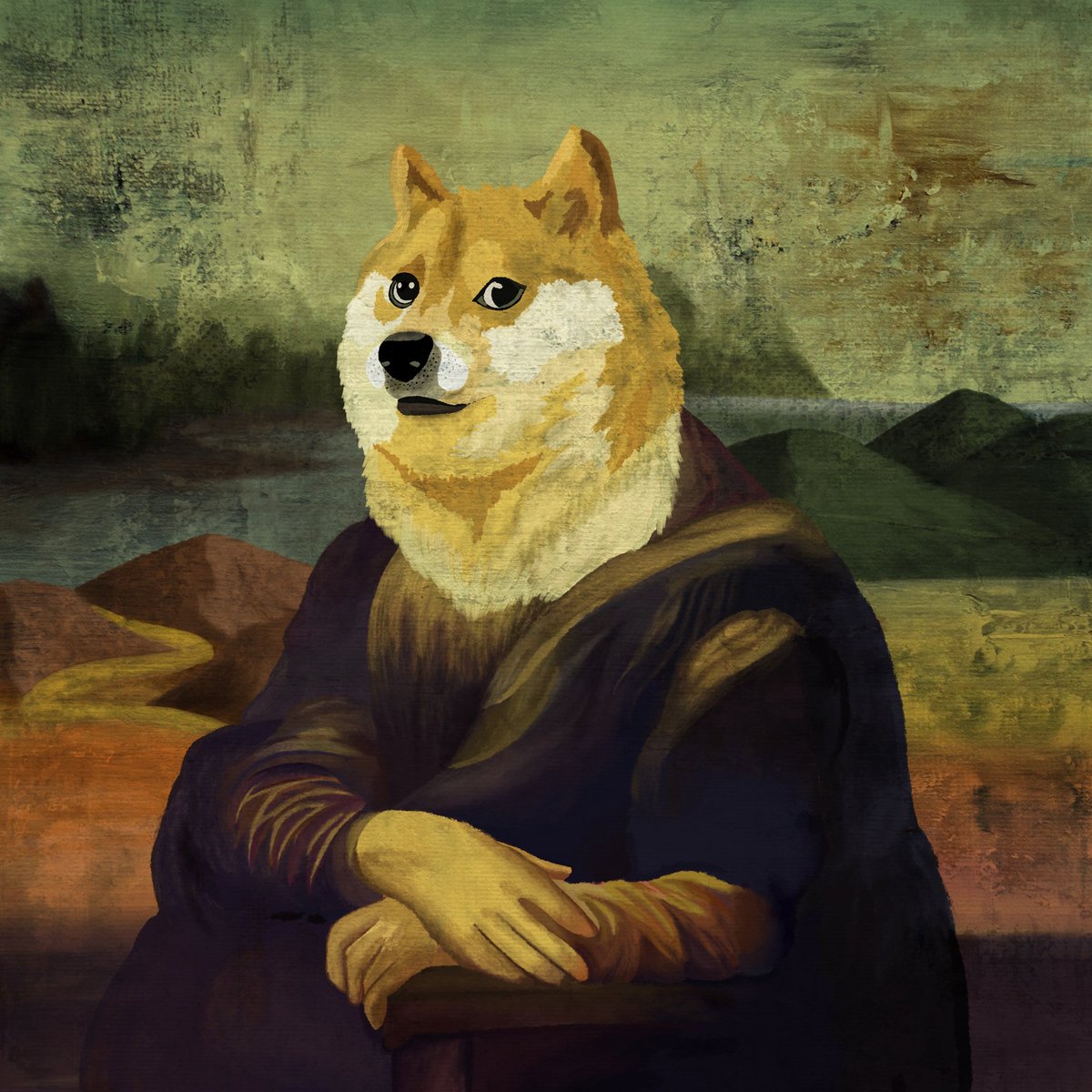 Memes are art 🎨
$Doge is memes' "Mona Lisa" 
Here's a gift from our art gallery to <a href="/ownthedoge/">Own The Doge 🐶🖼</a> community to elevate our cherished memes to a museum level 
#museumofmemes