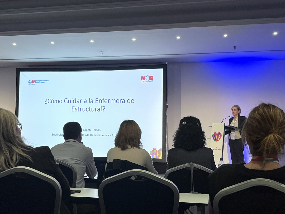 enferhemo's tweet photo. Mari Luz nos habla de cómo cuidar a la enfermera de estructural #cscestructural24 https://t.co/4I1hEwjvn7