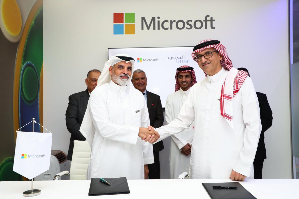 Microsoft_Saudi's tweet photo. It is with great pleasure that we announce our MoU signing with @AlturkiHolding, equipping the organization with the tools necessary to drive innovation, improve customer relationships, &amp; achieve their business objectives effectively.

@LEAPandInnovate #MicrosoftArabia #LEAP2024 https://t.co/xBRKUUQfIY