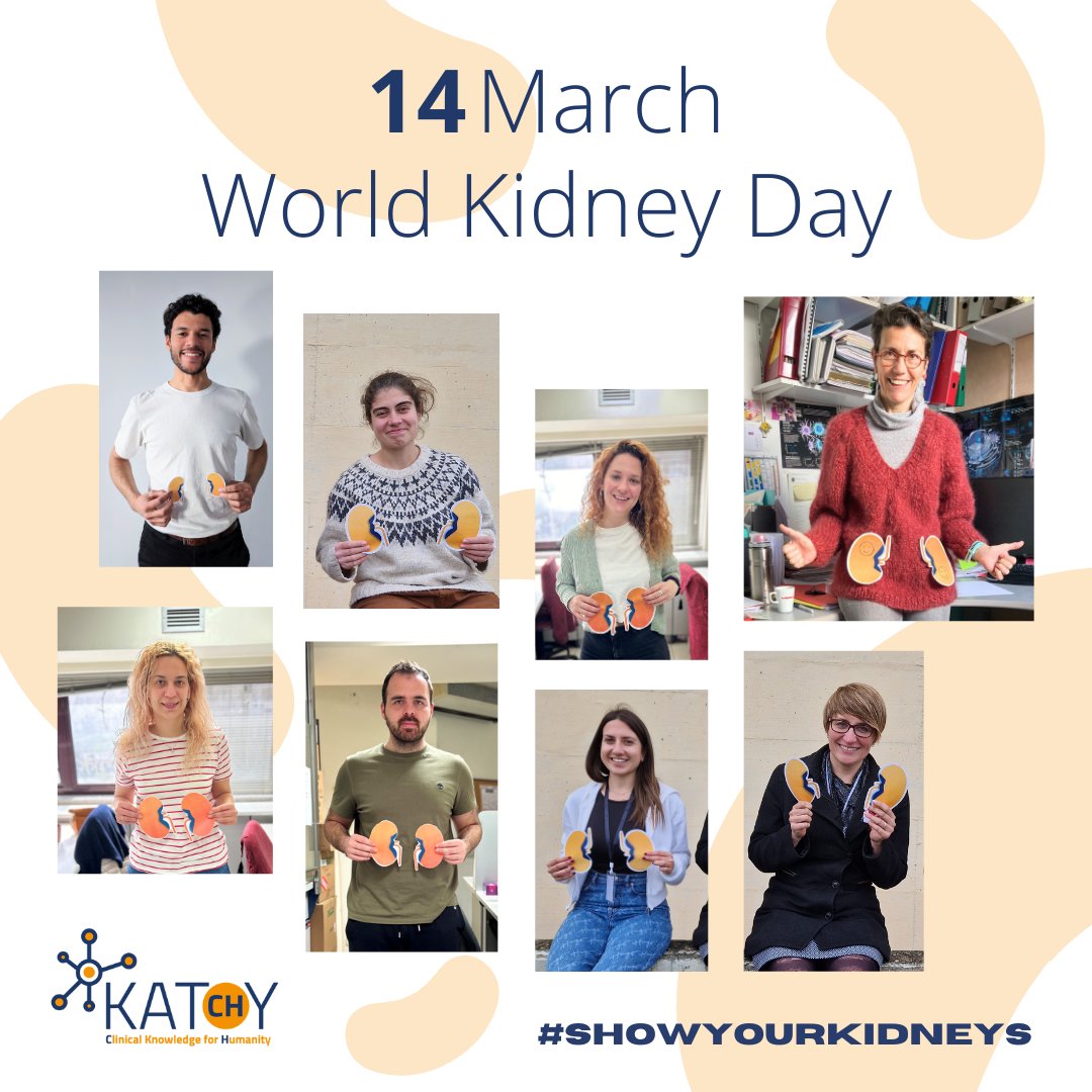For #WorldKidneyDay2024 , our partners show their kidneys! Join the #ShowYourKidneys movement and raise awareness on kidney health!
At Katy, we develop innovative AI-powered solutions to defeat serious illnesses, starting with kidney cancer. 
Read more on katy-project.eu