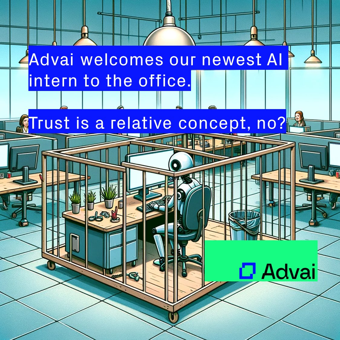 AdvaiLtd's tweet photo. If an intelligence system is unpredictable, ensure you have effective guardrails and operational boundaries in place to keep things under control! 

Happy Friday ;) 

#ai #interns #aisafety https://t.co/R8vKHjxNRr