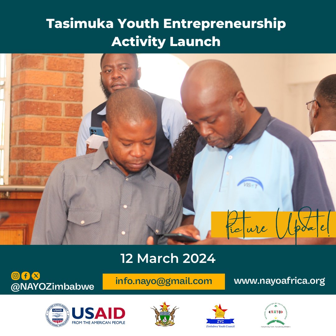 NAYOZimbabwe's tweet photo. 📸Networking and building professional relationships 
#LeaveNoYouthBehind #Tasimuka https://t.co/3PN9e4M0dy