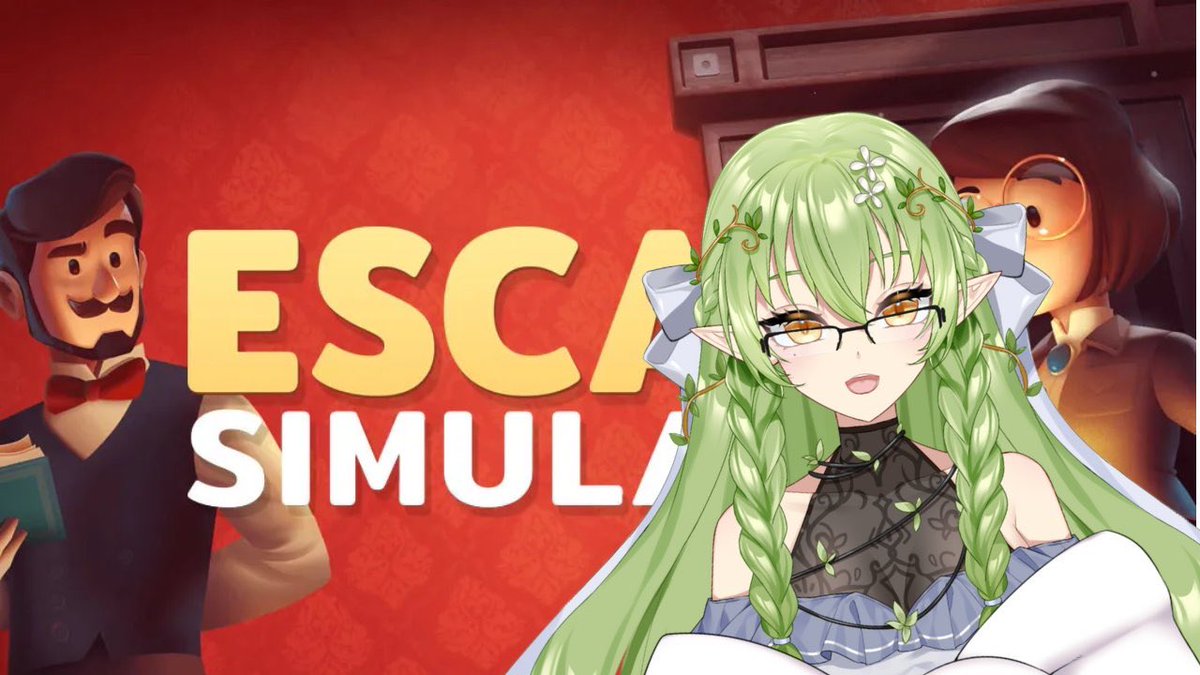 yuzufukudaVT's tweet photo. i’ll be playing some more escape sim today at 10am est!!! 😚💚 #YuFuLive https://t.co/sQWep241a3