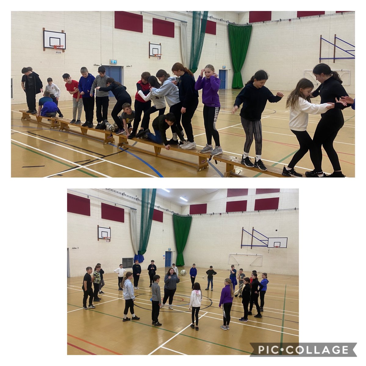 ByneaSchool's tweet photo. Gweitho fel tîm - team work year 6 #catchtheonion #dontfall https://t.co/cbRKrnnXL9