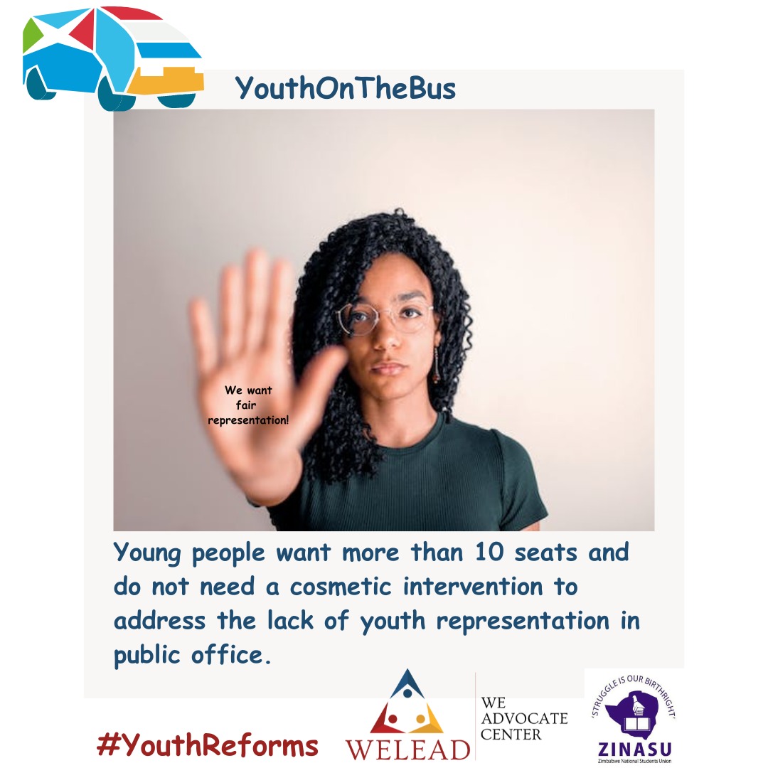 Fair representation for young people, No to discrimination of young people #YouthOnTheBus #YouthPower #YouthReforms #WeLeadTrust @weleadteam @OpenSociety @Zinasuzim