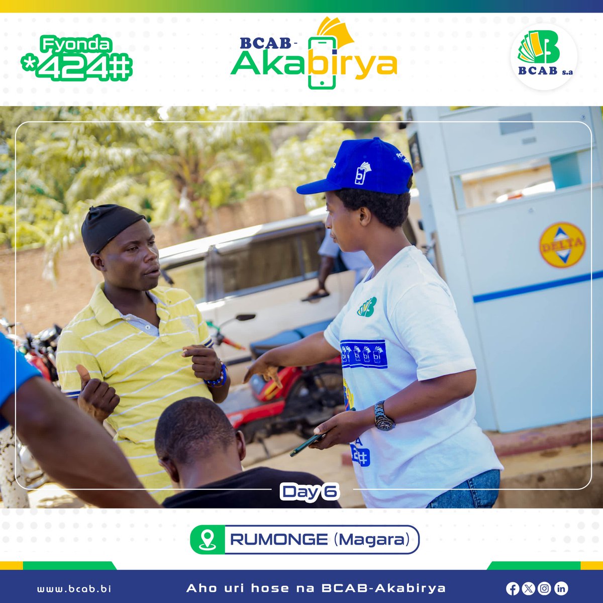 BcabBank's tweet photo. #BCAB_Akabirya road show #day_6
BCAB ishishikara kubaherekeza mu bikorwa vy'iteambere. ku munsi ugira 6, yari yagendeye intara ya #Rumonge muri zone #Magara,
yari akanyamuneza ntangere.
#bcab_akabirya
#aho_uri_hose_na_bcab_akabirya
#Road_Show #day_6
#BCAB
#Solution_digitale https://t.co/vpwvaUQ8pf