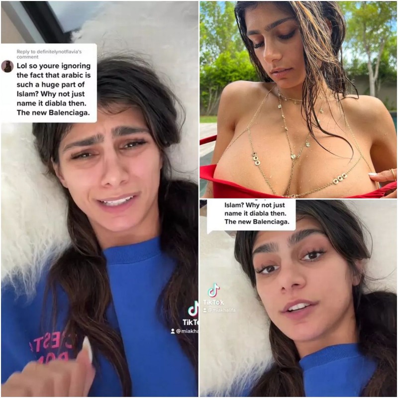 ahsampadmos5's tweet photo. Mia Khalifa shuts down trolls over ‘devil’ brand name and vile hijab porn jibes