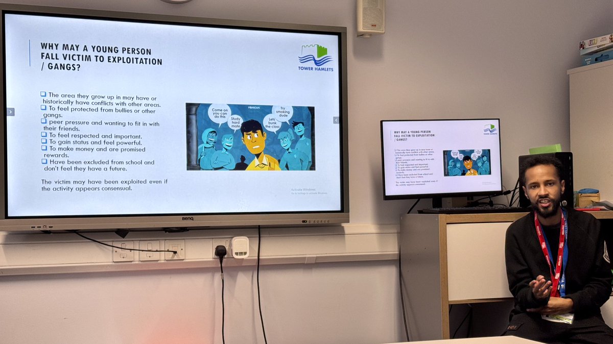 IanMikardoHS's tweet photo. Today the Y10 and Y11 boys had a visit from the Tower Hamlets Exploitation Team. The boys were very engaged and asked some great questions. https://t.co/iknWkbV3Vu