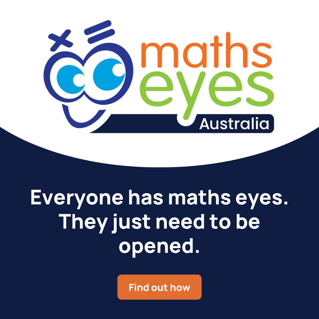 The theme for International Maths Day this year is: playing with maths. So, we think this is the perfect time to launch something new. Introducing Maths Eyes! 👀 Find out more and share your 'maths eyes' with us! mathematicshub.edu.au/plan-teach-and…