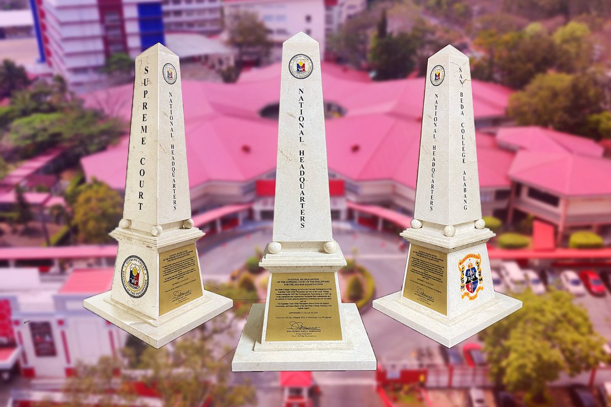SCPh_PIO's tweet photo. Acting Chief Justice Hernando said that this obelisk marker "shall immortalize SBCA’s laudable achievement and invaluable contribution to the success of the 2023 Bar Examinations.”
#WeCanDoIt
#HernanDoIt
#HernanDidItWell https://t.co/Lza6KGCu0J