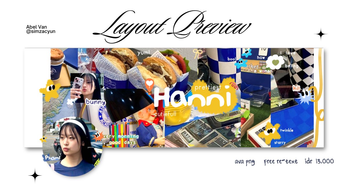 ㅤㅤ
› any interaction will be appreciated!

isa winter ningie hanni ready stock layouts by <a href="/simzacyun/">abel</a>. 13k/each, free retext. please fill out the form to order it

(forms.gle/LRCEhRmXtTuRMc…)

hasil pnjualan ini sepenuhnya diberikan utk warga Palestine #HelpPalestine #zonauang
ㅤ