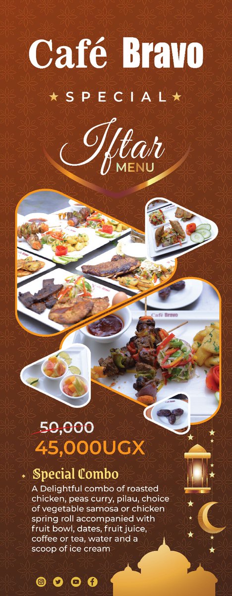 CAFEBRAVO1's tweet photo. The Ramadan offer is on us. Show up, and you will receive royal treatment.

GB WhatsApp| Ntare |Bobi Wine|Masaka| Alien| Pepsi https://t.co/ZmotEbPn7N