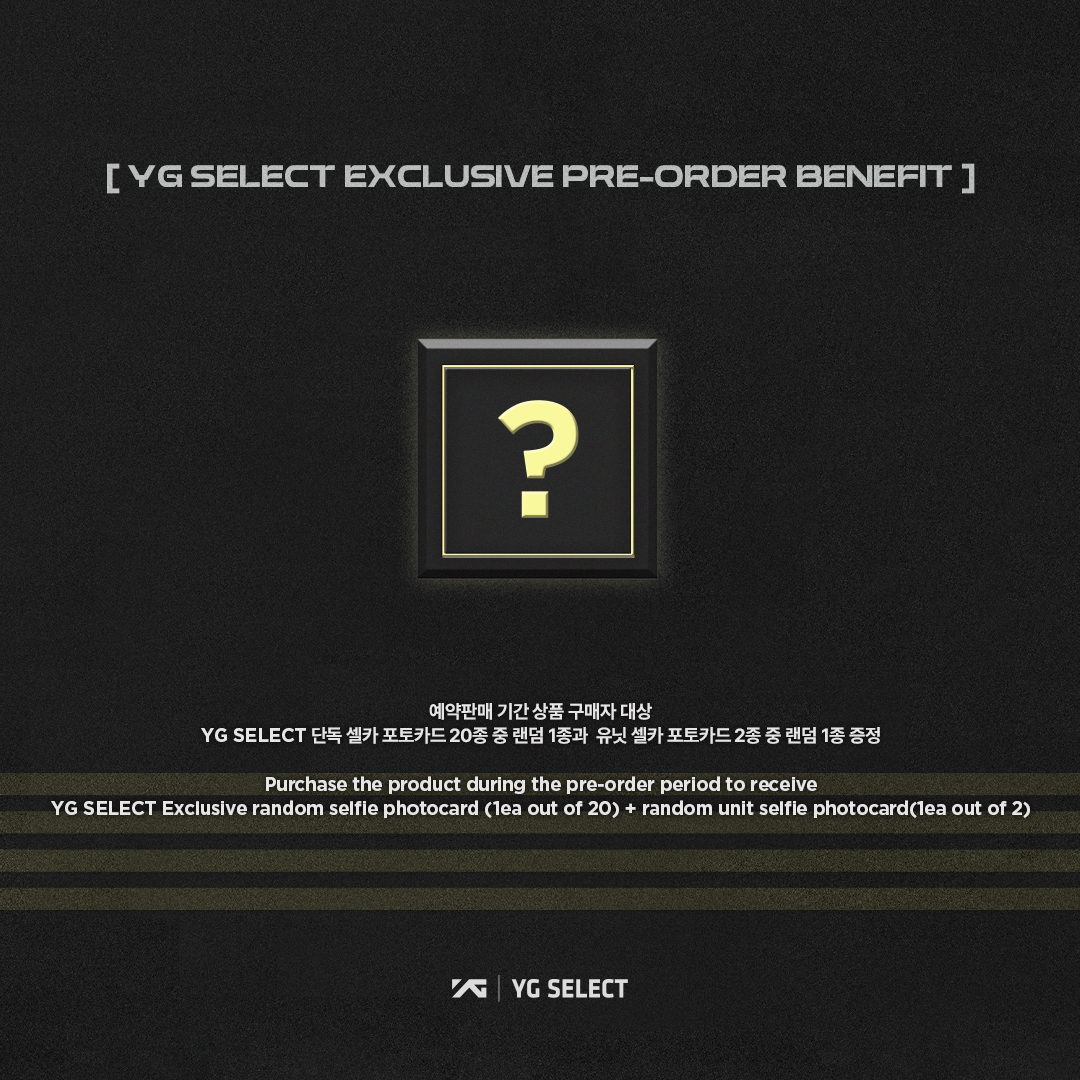 TREASURE 2024 WELCOMING COLLECTION 💎

PRE-ORDER | 2024.03.14 ~ 2024.03.28
RELEASE | 2024.03.29

YG SELECT만의 특전을 놓치지 마세요💎

YG SELECT ➡ bit.ly/4cqnurE

#TREASURE #트레저 #2024_WELCOMING_COLLECTION #20240329 #RELEASE #YG #YGSELECT