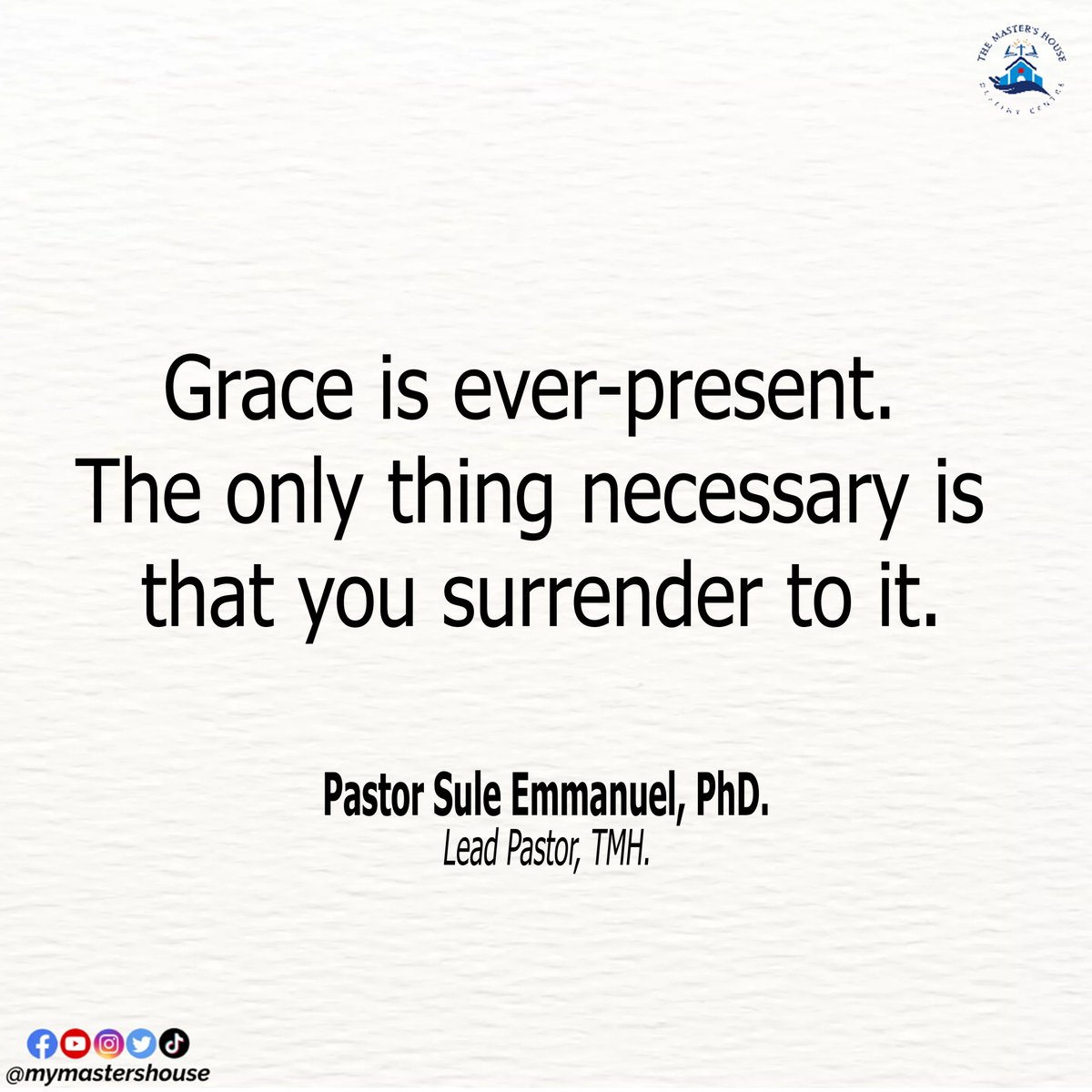 Dear friends, @DrSuleEmmanuel #iamthemastershouse #insightforexploits #anointedthursdays