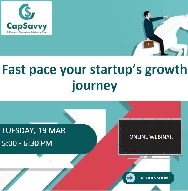🚀 Calling all Startup Entrepreneurs! 
Ready to supercharge your growth journey?
Don't miss our webinar on March 19, 2024, 5-6:30 PM. 
Unlock secrets to rapid acceleration! 
#StartupGrowth #Webinar #Entrepreneurship 🌟