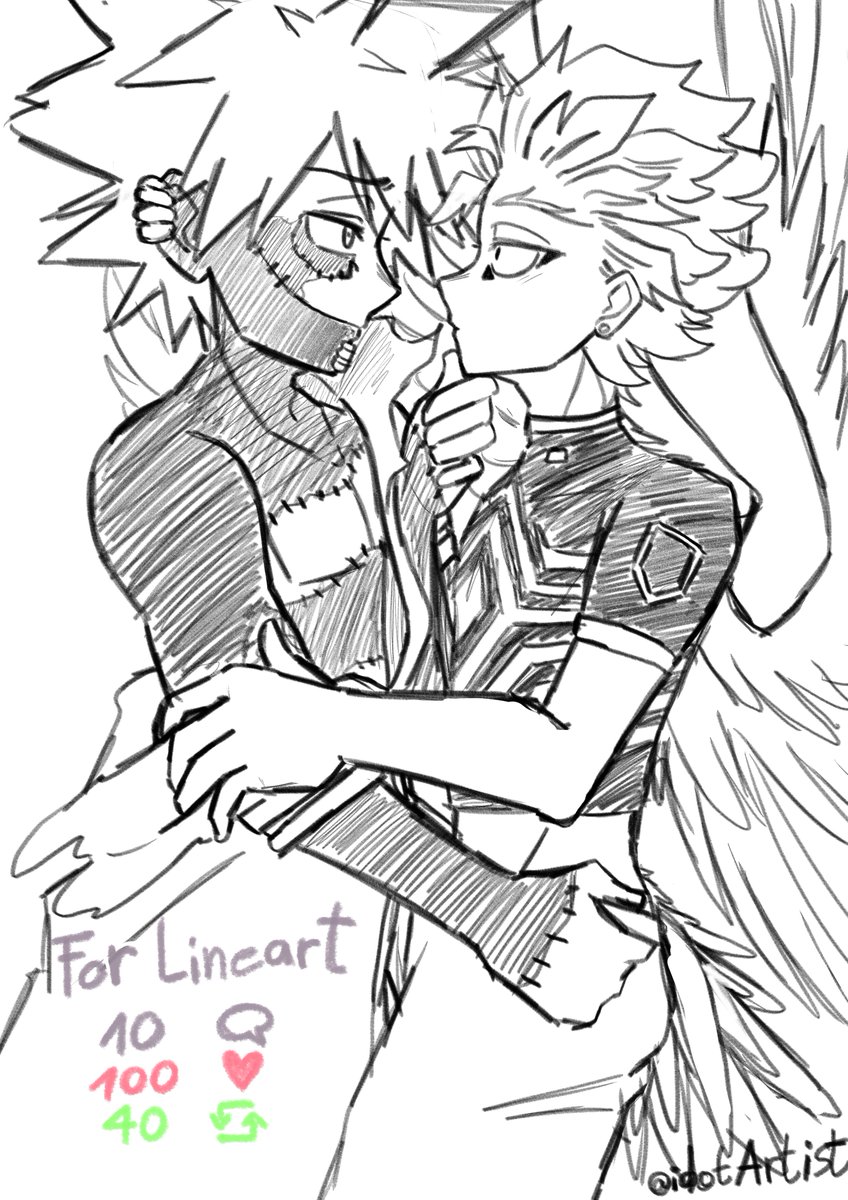 idotArtist's tweet image. Round 2~
Thank you all for getting this to the next round!!

round 1 struggled the most with RTs, so it's the only value that hasn't doubled this round lol

can we get this sketch to a finished piece? you'll decide ;)

#dabihawks #hotwings