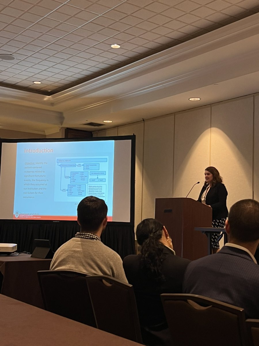 A few days late, but I’m grateful to have had the opportunity to speak at the Wisconsin Urologic Society annual meeting on significant hematuria events after HoLEP at @wiscurology Huge thanks to our amazing (twitter-less) Endo fellow, Dr. Serrell for her help with this talk!