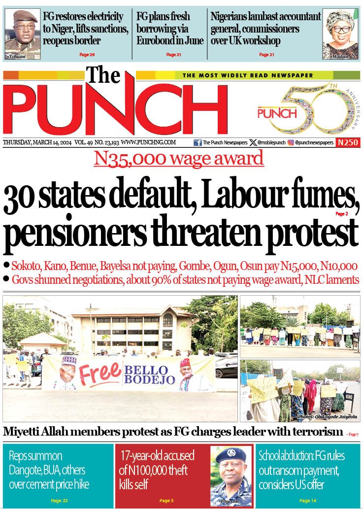 MARCH 14 – HEADLINES