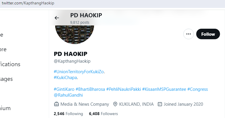 debanishachom's tweet photo. Thread

A Congress worker, PD Haokip (not sure if real name) of the X handle @KapthangHaokip, has posted hate content and dog-whistled to others to subject a journalist to online abuse, using out-of-context, cherry-picked screenshots. Journalists covering Manipur are the softest targets in the state where no one from any ethnicity, Meitei or Kuki-Zo, wants to see facts that go against their views. They have reduced every journalist covering Manipur into two ethnic silos, which is exactly what Mr Haokip has done. The coward did not even tag me in the post.