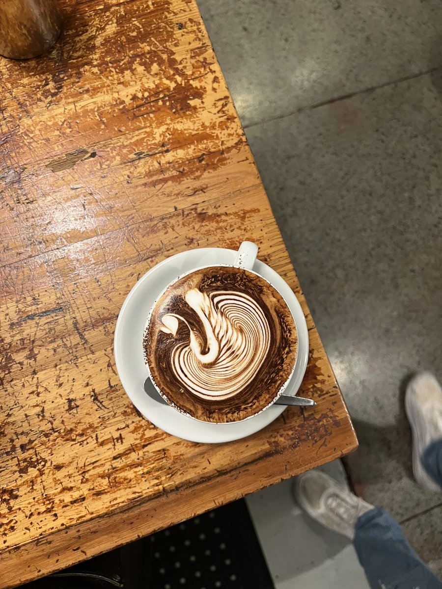 coffeeandcoding's tweet image. I originally became known online for sharing my latte art. 
Here is a beautiful swan for y’all.