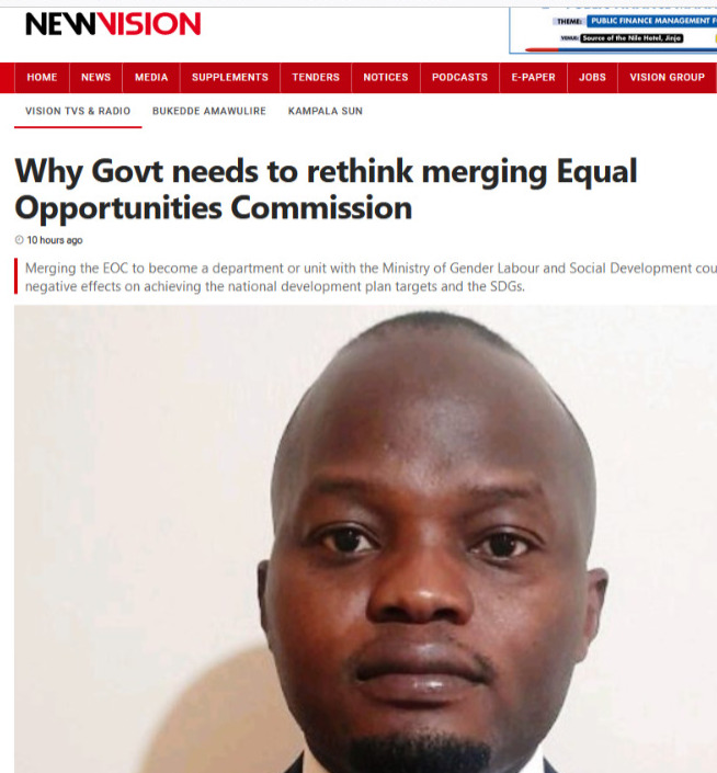 Our economist @OchenRonald discusses why the @GovUganda should reconsider merging the @EOC_UG, providing valuable insights. Get a detailed opinion article via newvision.co.ug/category/blogs… @JuliusMukunda @Parliament_Ug @mopsuganda @namagembeck