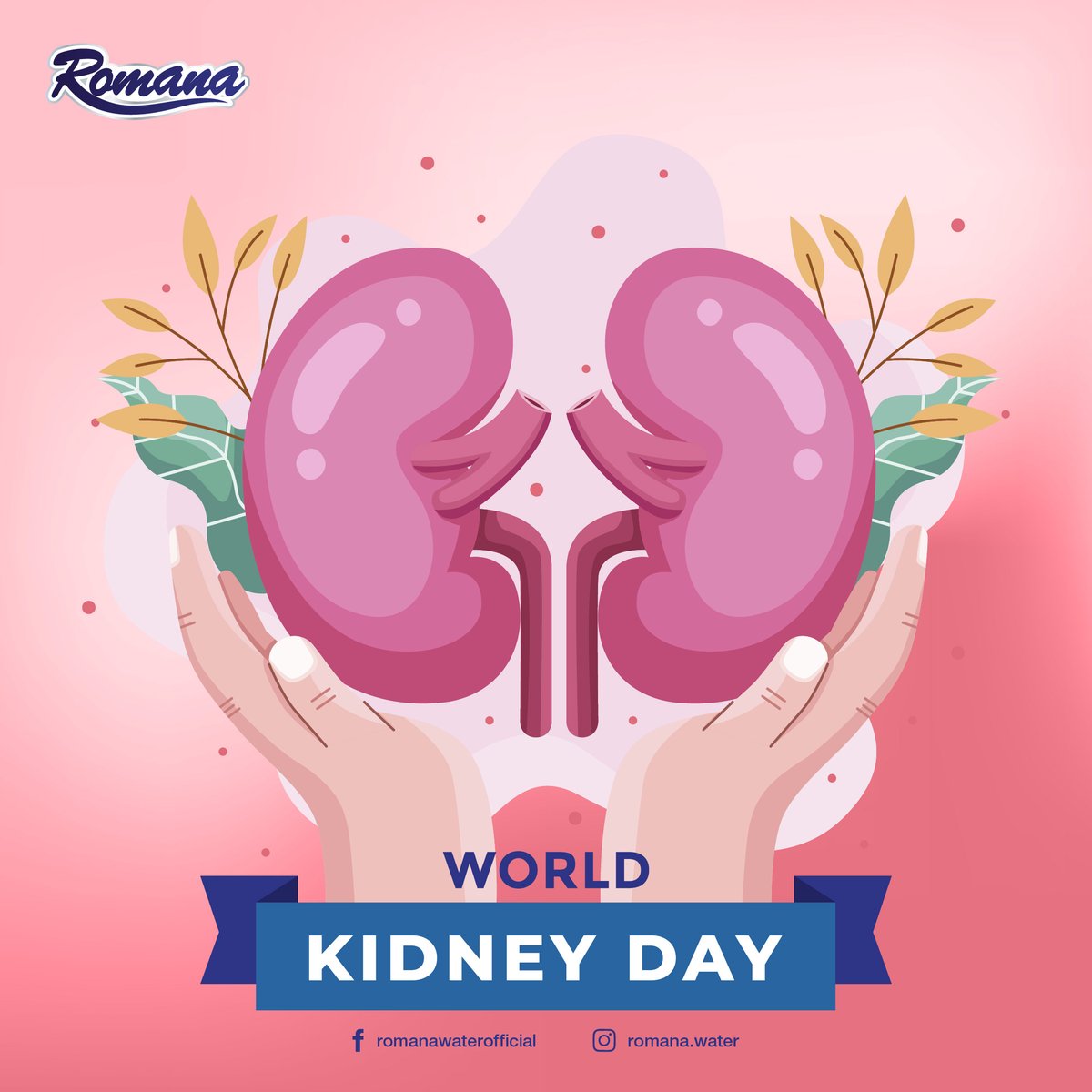 Pouring good vibes and kidney love with every sip! Cheers to World Kidney Day, brought to you by Romana. Stay hydrated, stay healthy! 💧💙 #WorldKidneyDay #RomanaWater #BalancedDrinkingWater #BottledWater