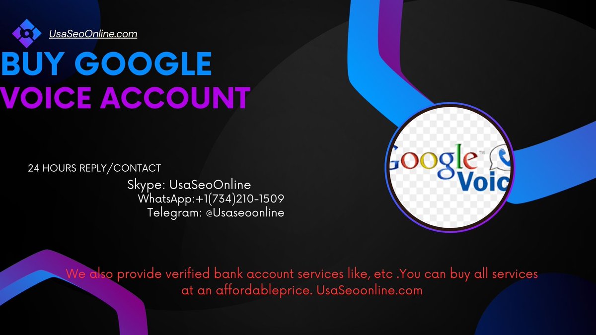 Buy Google Voice Accounts 24 Hours Reply/Contact Email: usaseoonline@gmail.com Skype: UsaSeoOnline Telegram: @Usaseoonline WhatsApp: +1 (734) 210-1509 usaseoonline.com/product/buy-go… #buygooglevoiceaccounts #Alibaba #JosephTsai #TakeDownTheCCP #CCP