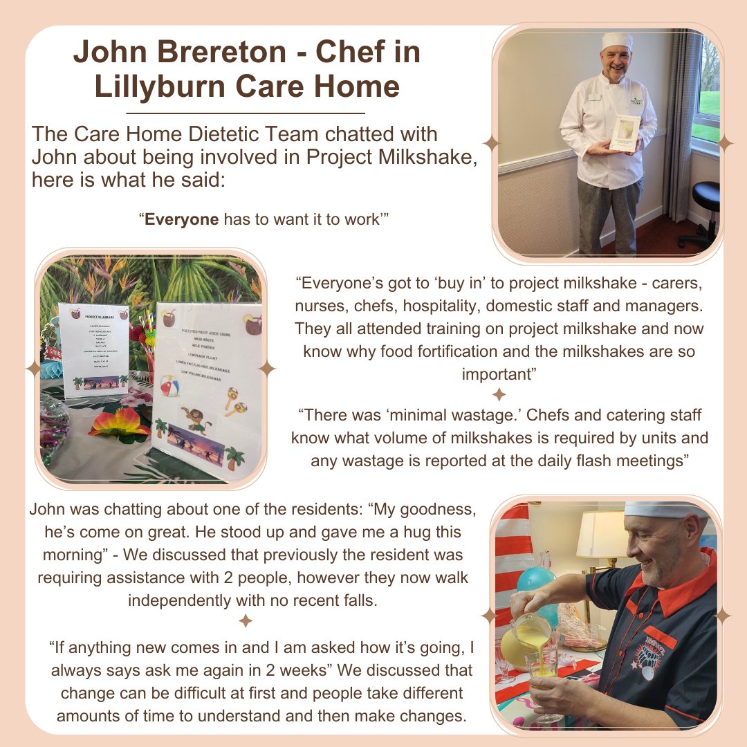 NHSGGC - Care Home Collaborative (@nhsggcchc) on Twitter photo 4/5 Todays theme of <a href="/NHweek/">N&H Week</a> is 'Thirsty Thursday' - our Care Home Dietitians spoke with John Brereton, chef, Lillyburn Care Home, one of the pilot homes for 'Project Milkshake'. John spoke about his experience of being involved with the project <a href="/clareselbie/">Clare Selbie</a> <a href="/pacific_care_uk/">Pacific Care</a> 4/5 Todays theme of <a href="/NHweek/">N&H Week</a> is 'Thirsty Thursday' - our Care Home Dietitians spoke with John Brereton, chef, Lillyburn Care Home, one of the pilot homes for 'Project Milkshake'. John spoke about his experience of being involved with the project <a href="/clareselbie/">Clare Selbie</a> <a href="/pacific_care_uk/">Pacific Care</a>
