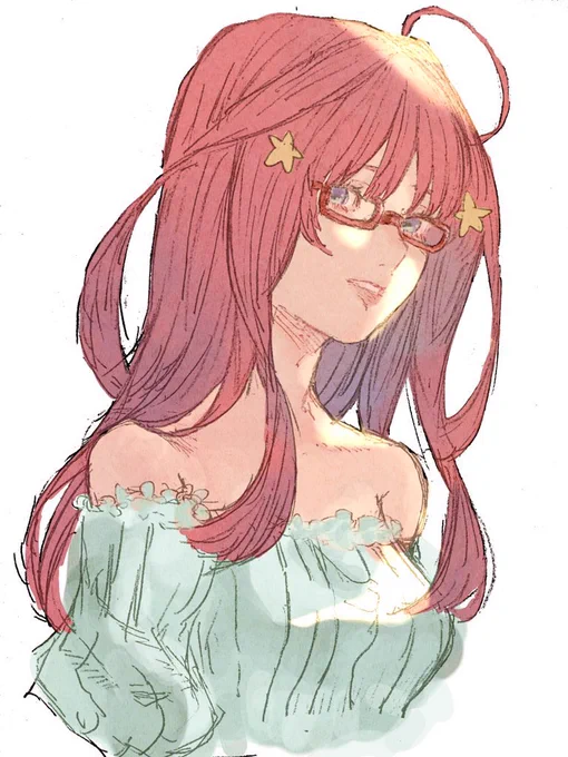 #好きなメガネキャラを貼って布教する中野五月……さん 