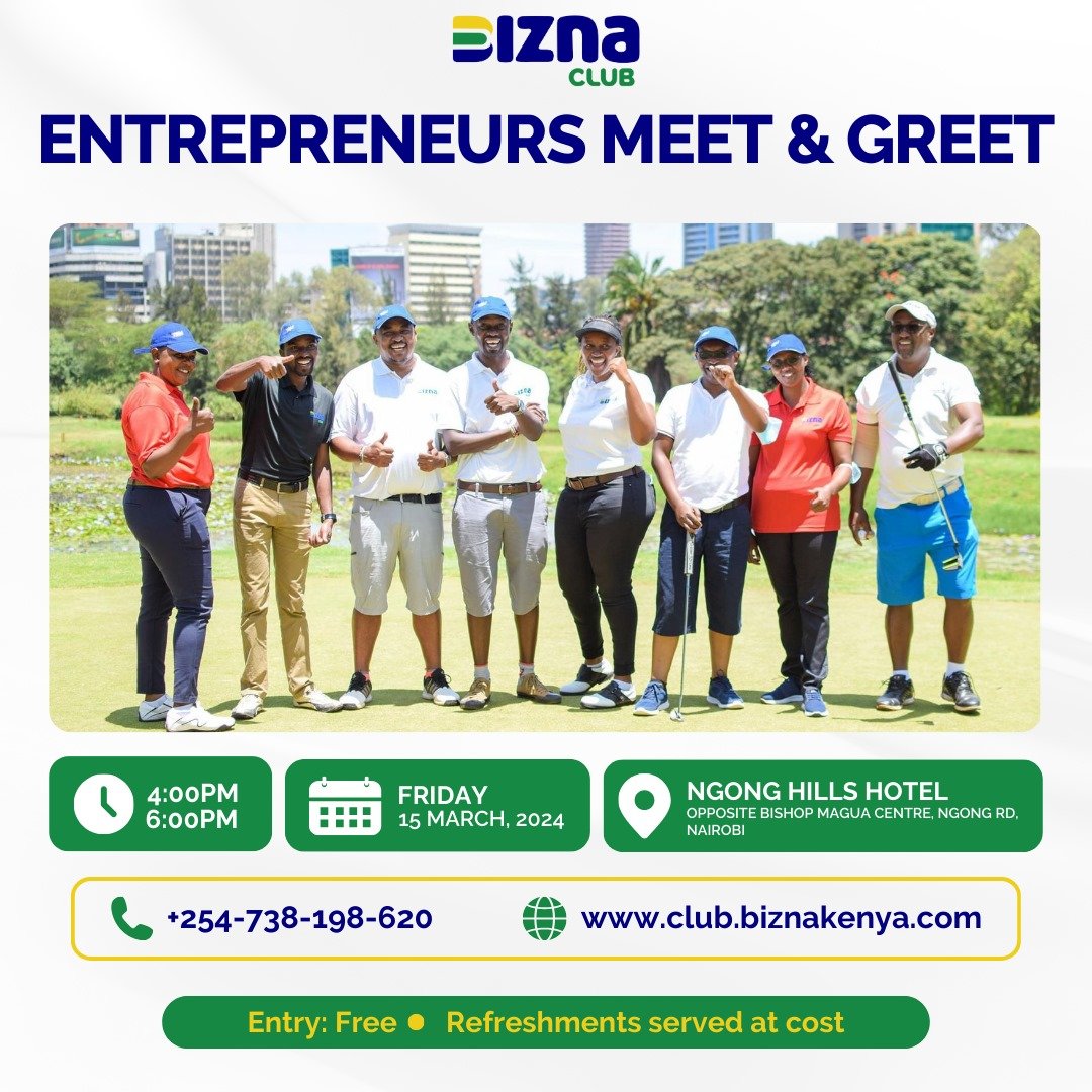 For those who've not attended any networking event this year, tuko na fom ya kesho! 🥳

Join us for an Meet &amp; Greet for individuals and entrepreneurs like you! 🫵🏾

Entry is completely FREE!🙌🏾
Drop a comment below or send us a DM to RSVP.