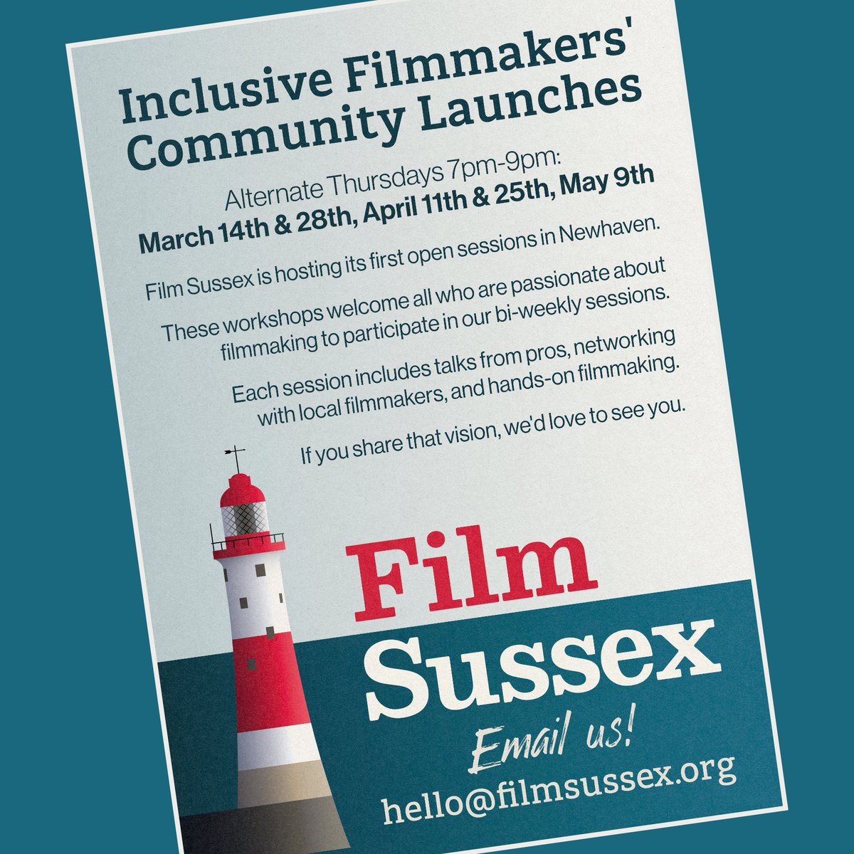 🎥Join us tonight to start working on a short film

✍️Signup here: filmsussex.org/contact