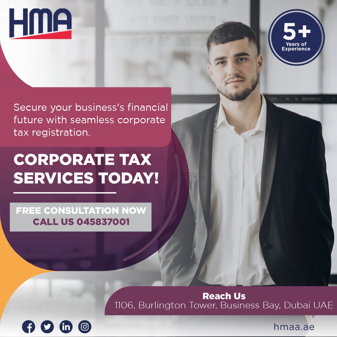 hmaaudit's tweet photo. Secure your business's financial future with seamless corporate tax registration.

Feel Free to Contact Us for Corporate Tax &amp; VAT Registration
☎️ ⓪④ ⑤⑧③ ⑦⓪⓪① 📍1106, Burlington Tower, Business Bay, Dubai UAE
#hmaauditingofaccounts #corporatetaxregistration #VAT https://t.co/1WG0ibVVOm