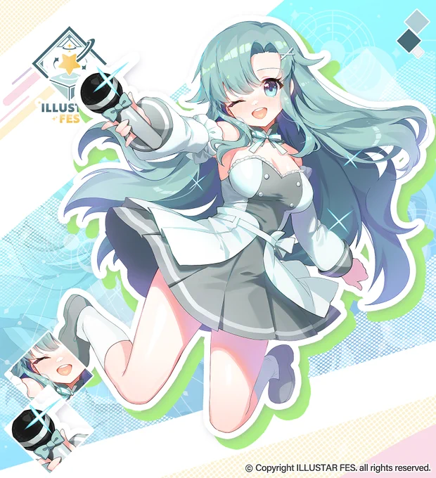 韓国の一緒に作っていく総合サブカルチャーイベント「ILLUSTAR FES」のメインイラストを担当させていただきました。한국의 서브컬쳐이벤트「일러스타페스」의 메인일러스트를 담당하게 해주셨습니다. 