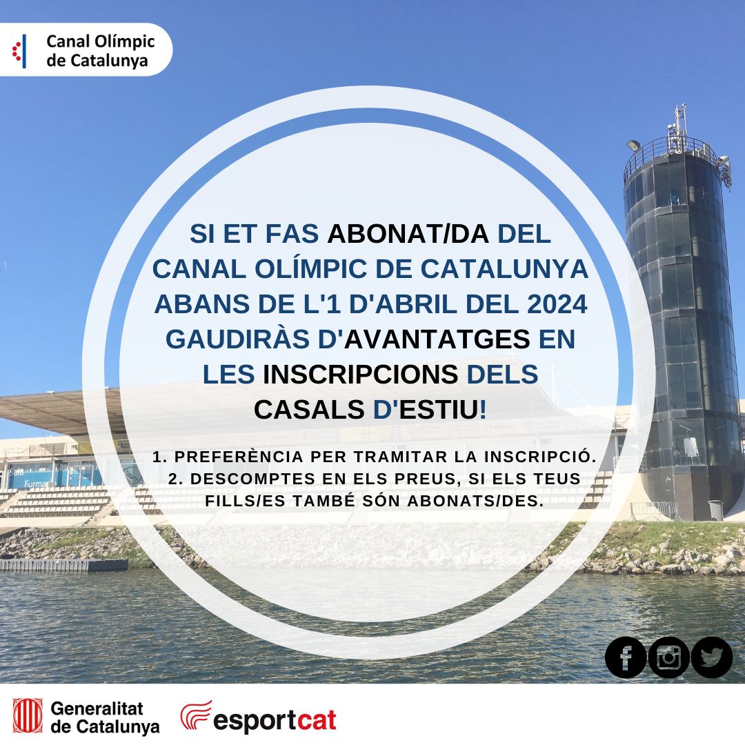 📢 Vols gaudir d'#AVANTATGES pels #CASAL d'#ESTIU 2024? 🤩☝🏼 • #esporcat #canalolimpiccat #CasalsEstiu2024