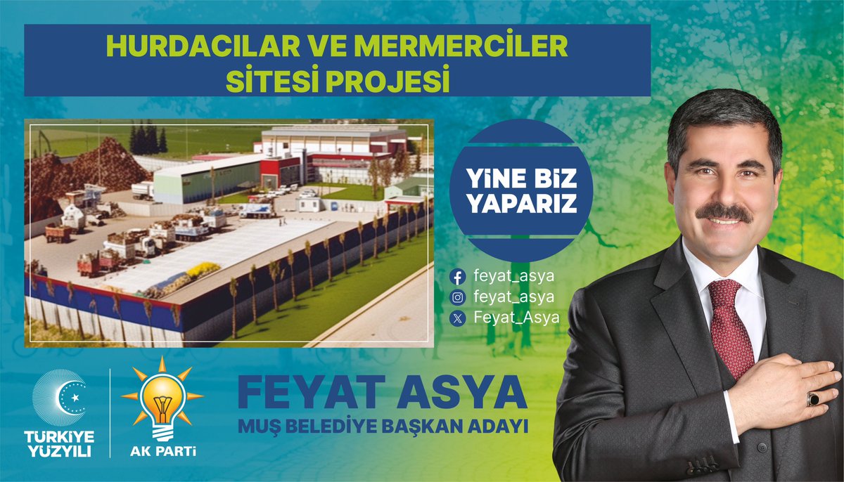 Yeni dönemde yeni projelerle halkımızın hizmetinde olacağız.

Proje 16: Hurdacılar ve Mermerciler Sitesi Projesi

#NeDediysekOnuYaptık 
#YineBizYaparız