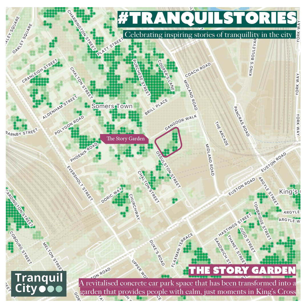 We sat down with @tranquilcityapp for a conversation about greening urban spaces, working with communities and more! Did you know that Story Garden has a Tranquil City Index top score of 85% vs the area low 10%? 🌿 Read the full blog! tranquilcity.co.uk/2024/03/12/tra…