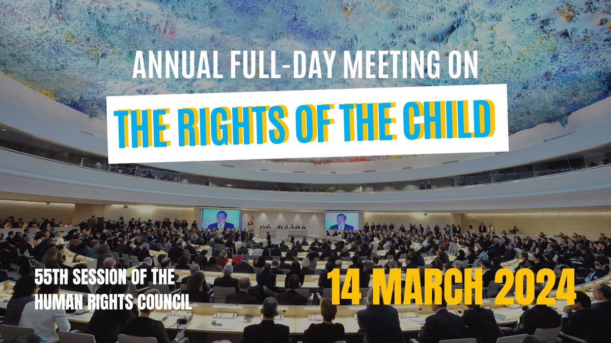 Join us today for the Annual Day of the Rights of the Child at the HRC. We'll be delivering a statement on birth registration and inclusive social protection. Every child deserves an identity and access to essential rights. webtv.un.org #child #rights