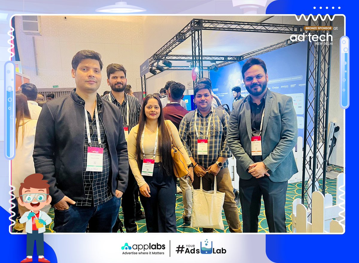 Day 1 of team #Applabs fizzed up with lots of networking and forming new compounds of collaboration at @adtechIndia!

#YourAdsLab #AdvertiseWhereItMatters #Advertising #AdtechIn #Martech #Delhi #Adtech2024