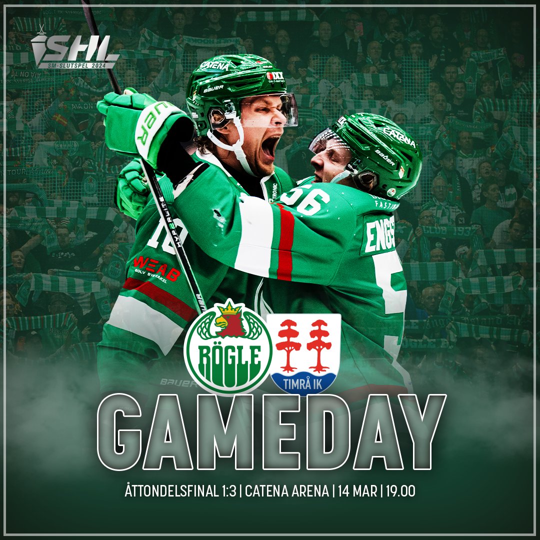roglebk's tweet photo. GAMEDAY!

Slutspelet kan börja - vi ses ikväll för Åttondelsfinal 1:3 🔥

🎟: https://t.co/II8b1Y9T1l https://t.co/mfr2DDt10n
